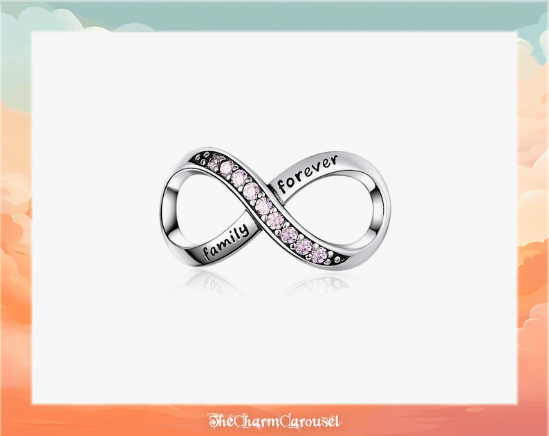 Noeud éternel Charme symbole infini en argent 925 pour bracelet, breloques bracelet, accessoires infini 3