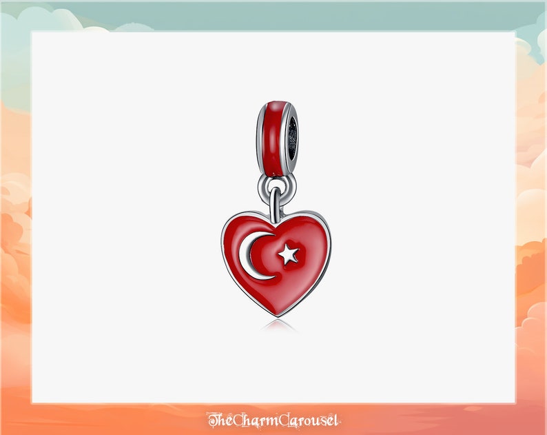 Flag Charm Flags of the Countries, World of Colors Flag Bead Pendants