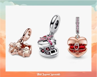 Charms de bracelet, moments précieux : Saint-Valentin, anniversaire, lot de breloques d'anniversaire, convient à un bracelet original, cadeau pour elle