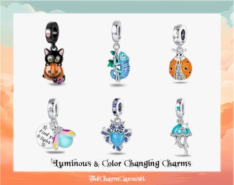 Mystische leuchtende Charms - Original 925 Sterling Silber - Charm Beads