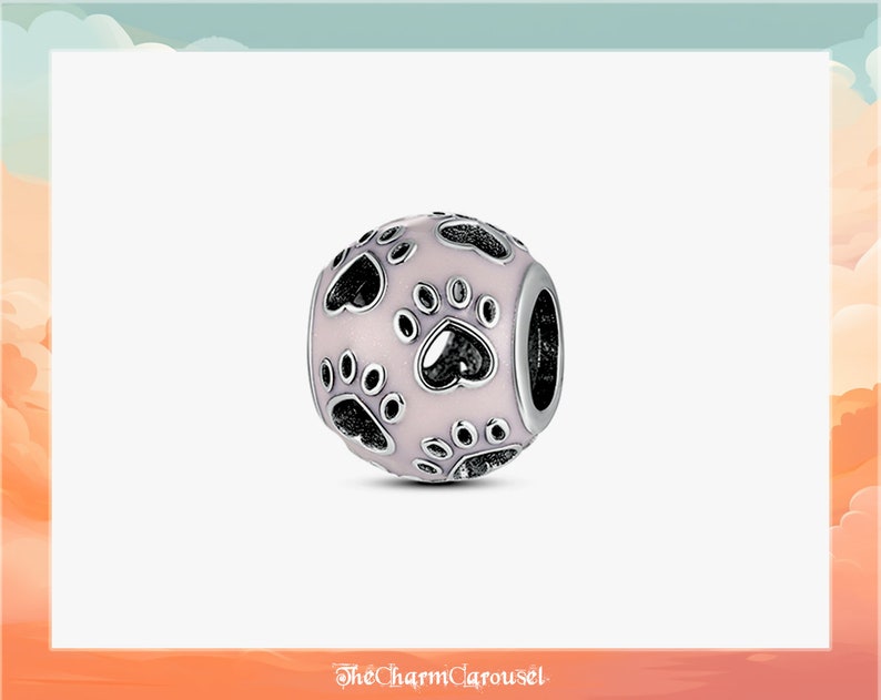 Vibrant Round CZ Zircon Charms Colorful Charms, 925 Sterling Silver Fits Original Bracelet, Charm Beads 2