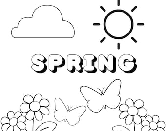 Spring Coloring Sheet