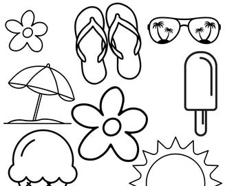Summer Coloring Sheet