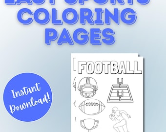 Easy Sports Coloring Sheets