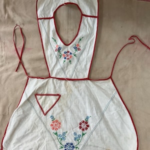 Vintage child’s apron handmade