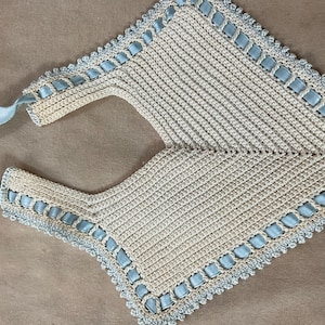 Blue bib for baby