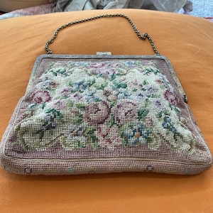 vintage needlepoint purse