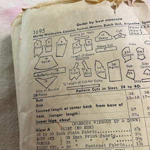 vintage Butterick dress patterns