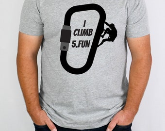 Climbing shirt for climber girls rock tshirt for boulderer, I love climbing gift, I love bouldering t-shirt