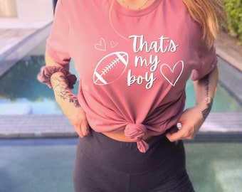 Football Mom Shirt, Mom Rugby Tee, Sports Mom Shirt, Football Shirt For Her, Father Rugby Gift From Kids, Football Shirt