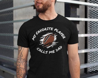 Football Dad Shirt, Dad Rugby Tee, Sports Dad Shirt, Football Shirt For Him, Father Rugby Gift From Kids, Football Shirt