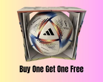 Rih la WorldCup Football 2022 Official Match FIFA Approved Size Football for Adult World Cup Qatar 2022 | Soccer Ball |Match League Balls |