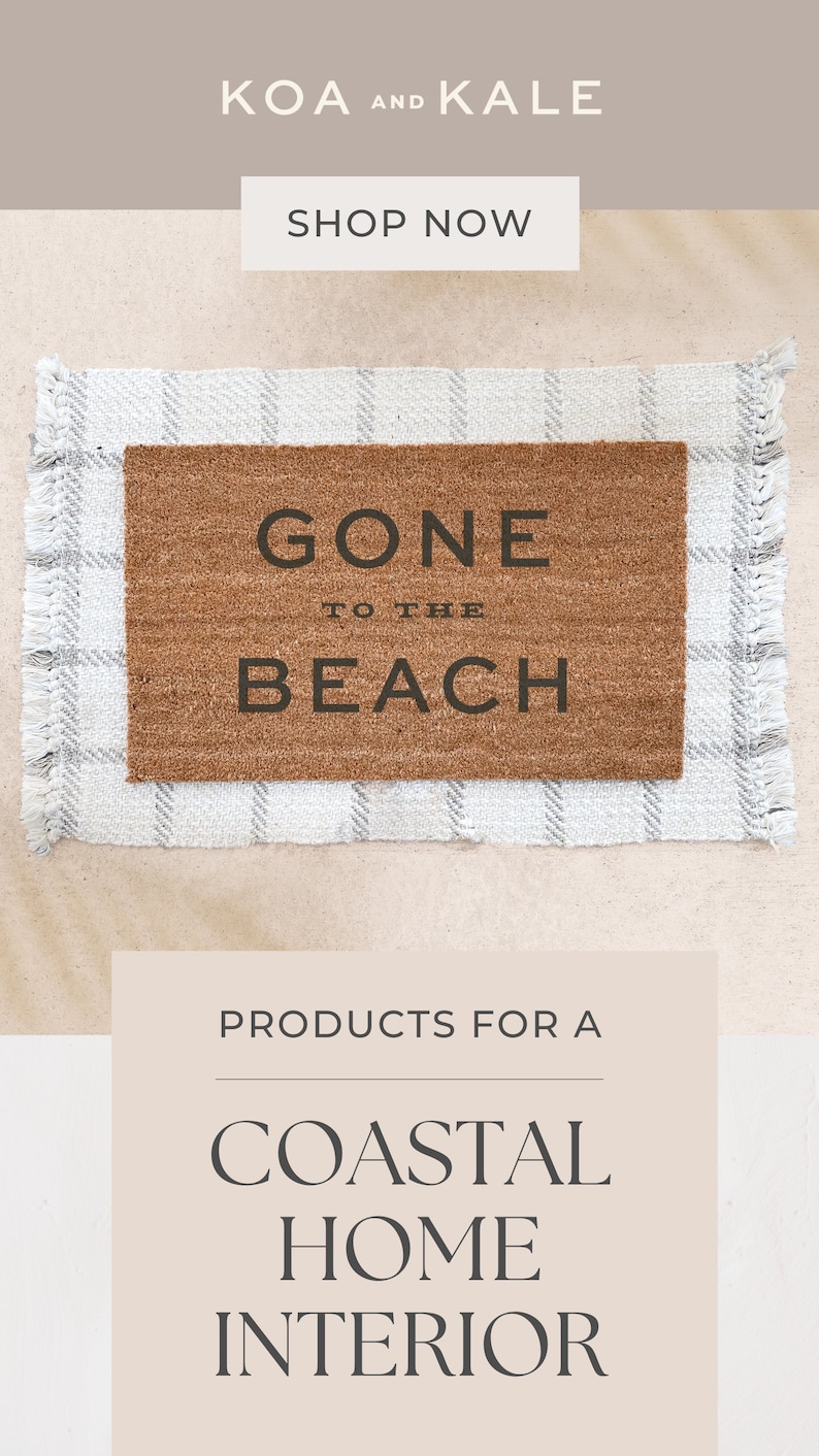 Beach House Entryway Products for a costal home Beach House Welcome Mat Coastal Home Decor For Vacation Home Doormat Beach Inspired Decor Beach Door Mat