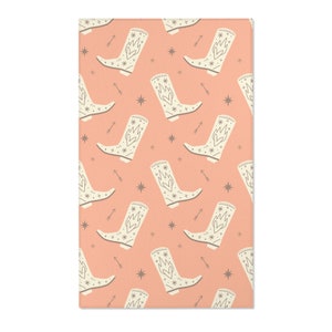 Cowboy Boot Rug Cute Western Theme Apartment Decor Cowgirl Home Decor Trendy Western Style Rug Cowgirl Aesthetic