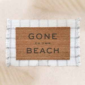 Beach House Welcome Mat Coastal Home Decor For Vacation Home Doormat Beach Inspired Decor For Beach Rental Front Door Mat