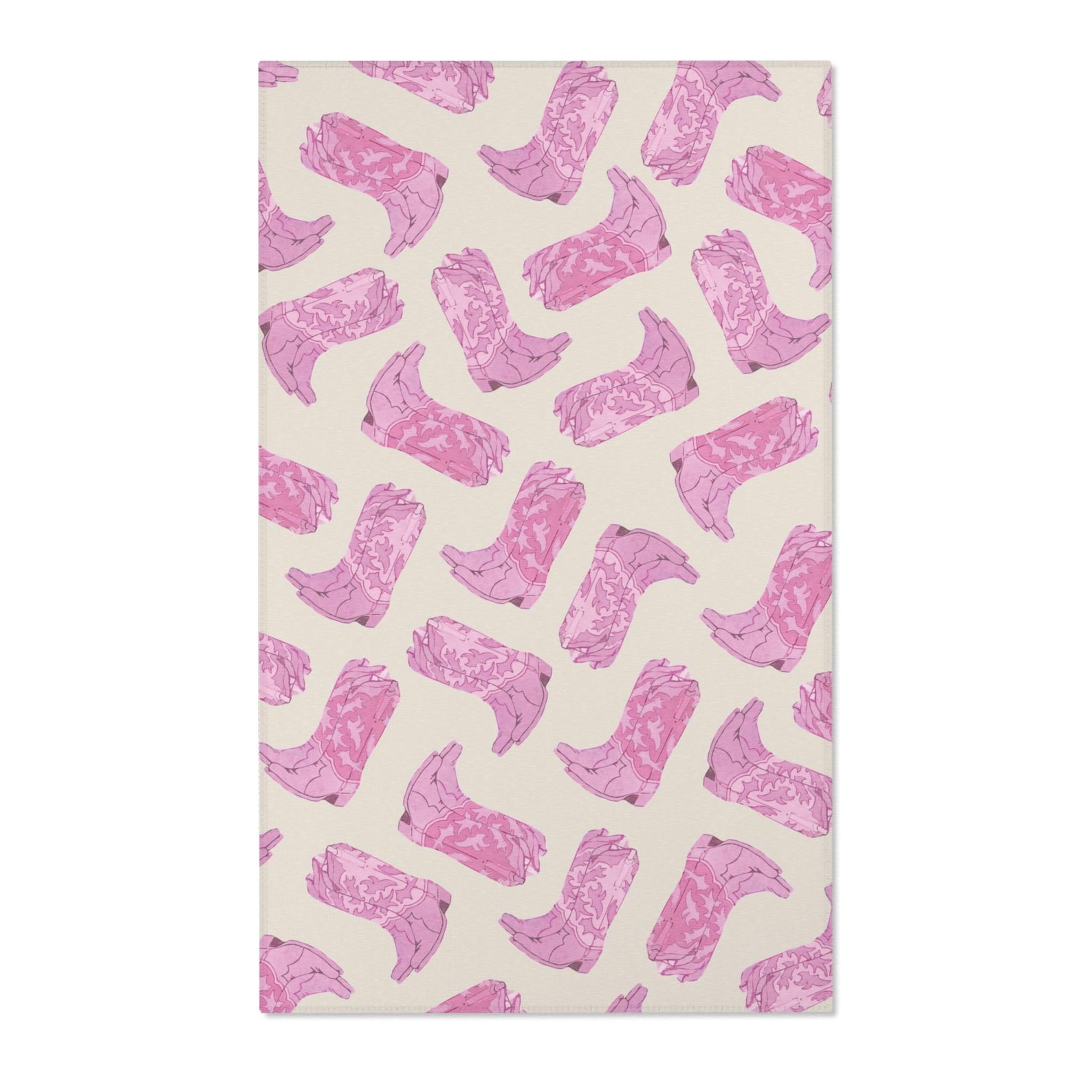 Pink Boot Rug Nursery Girl Western Theme Room Decor Pink Cowgirl Boot ...