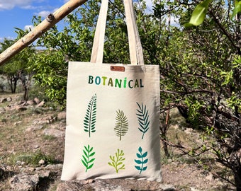 Tote Bag | Cloth Bag | Botanical Bag | Botanical Bag | Botanical Handbag | Block Print Bag | Canvas Bag | Shoulder Bag | Flower Bag