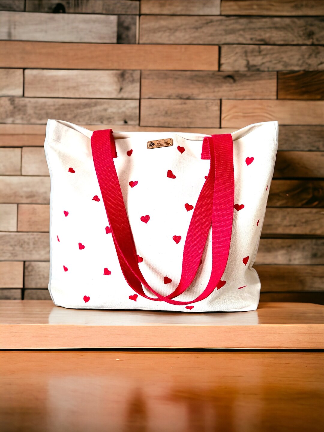 バッグ S heart tote bag large THEREDTHREAD THEREDTHREAD / ザレッドスレッド】S heart tote bag large