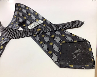Rare GIANNI VERSACE 90s MEDUSA Silk Tie - Designer By Versace Himself