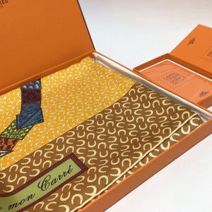 HERMES - PARIS “ A Sheval Sur Mon Care “ SCARF Designer By B.Barret 2005