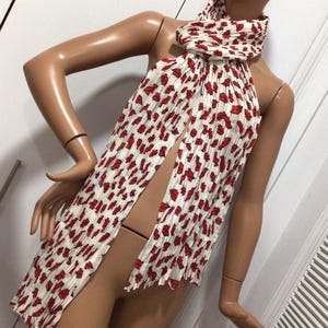 YVES SAINT LAURENT Paris Pleats Long Scarf