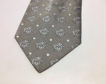 Rare GIANNI VERSACE 90s MEDUSA Silk Tie - Designer By Versace Himself