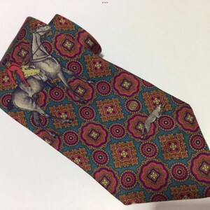 GUCCI “ Equestrian “ SILK TIE -Made In Italy / Rare / Exstremely Collectible