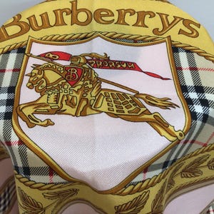 BURBERRY Nova Check SILK SCARF ( 34” x 34” ) Hand rolled edges