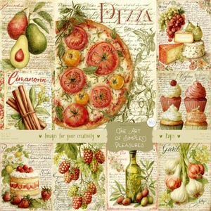 A Arte do Prazer Simples 160 Imagens: Páginas de Diário Digital, Culinária, Estética de Cozinha Rústica, Casa de Fazenda, Imprimíveis Cottagecore