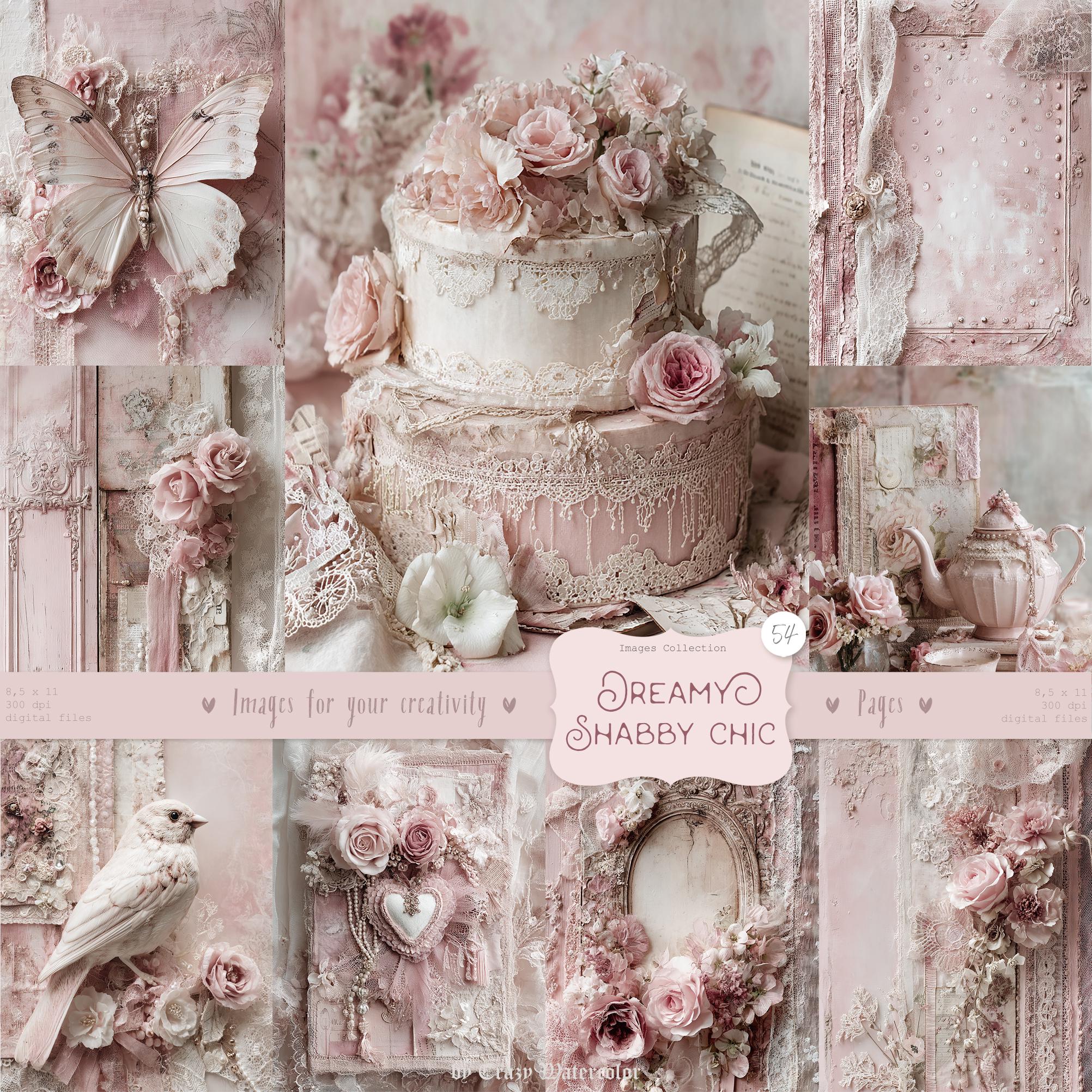 Shabby Chic Junk Journal Kit: Provence Ephemera, Victorian Pages ...