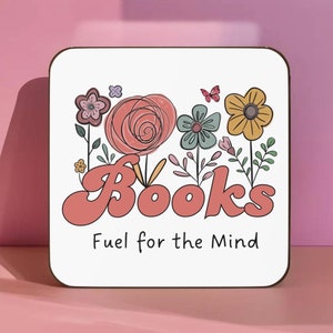 Book Coaster Birthday Gift Idea for Bibliophile Unique Literary Themed Home Decor Librarian Present for Book Lover Gift Box Item for Reader