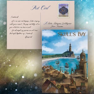 Skull’s Bay Postcard - From Rowan - Officially Licensed Art Print - Throne of Glass