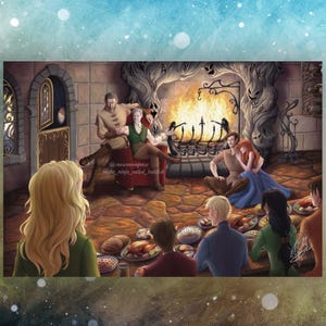 Heir of Fire - Story Time - Officially Licensed Art Print - Throne of Glass