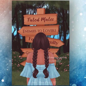 Forest Path - Blue - Bookish Art Print