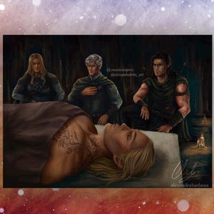 Gavriel & The Cadre - Goodbye Gavriel - Officially Licensed Art Print - Throne of Glass