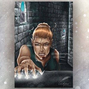 Nesta’s Fall - Officially Licensed Art Print - A Court of Silver Flames