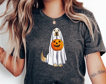 Halloween Dog Shirt, Funny Halloween Shirt, Golden Retriever Shirt, Golden Retriever Halloween Shirt, Golden Retriever Ghost,