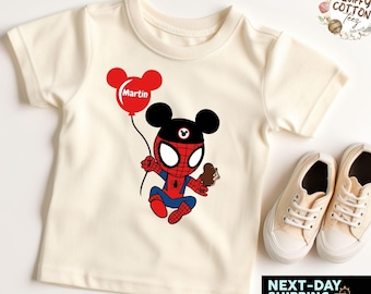 Custom Spiderman Kids Shirt, Disneyworld Tee