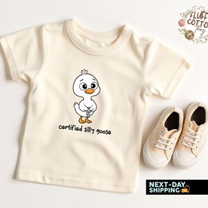 Silly Goose Toddler Shirt - Funny Farm Animal Top For Boys and Girls - Boho Natural Toddler & Youth Tee - Silly Goose Sweatshirt