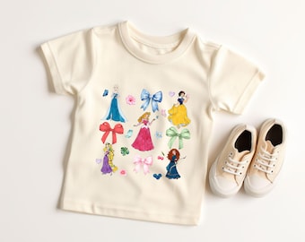 Disney Princess Shirt, Watercolor Princess Shirt, Disney Trip T-Shirt, Cute Disney Princess T-shirt, Disneyworld Princess Girls Trip Shirt