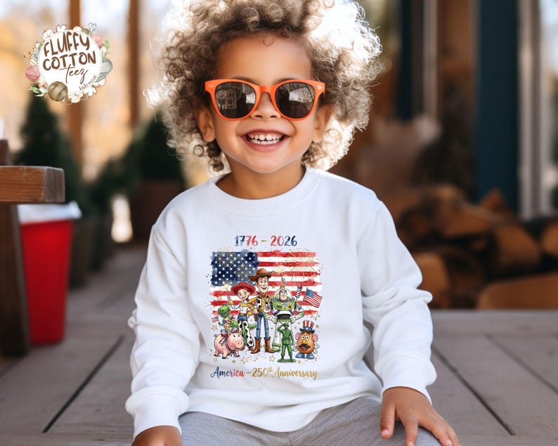 Toy Story America 250th Anniversary Kids T-Shirt -Independence Day Toddler Sweatshirt bild 2