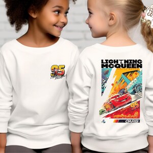 Lightning McQueen Kids Shirt - Two Sided Tee - Disney Pixar Cars Toddler T-shirt - Pixar Inspired Sweatshirt for Children image 6
