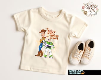 Buzz and Woody Kids Shirt, Disney Toy Story Toddlers Gift, Toy Story Friends Tee, Disney Woody Buzz Sweater, Toy Story Baby Bodysuit