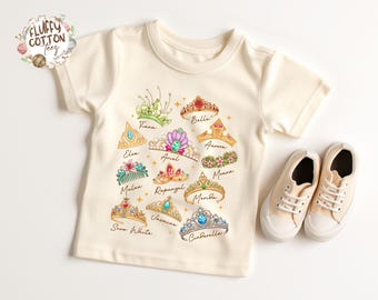 Disney Princess Crown Shirt - Cinderella Belle Rapunzel Ariel Snow White - Disney Girl Trip Sweater