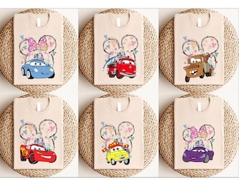 Disney Cars Shirt, Pixar Lightning McQueen Shirt, Cars Sally Shirt, Disney Family Trip Shirt, Disneyland Vacation Tee, Pixar Mater Shirt