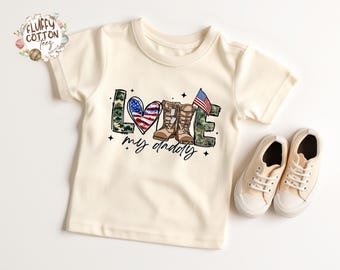 Military Child Shirt - Veterans Day Toddler Sweatshirt - Proud Daughter Tee - Veteran Parents Youth Tee - Patriotic Kids Tshirt