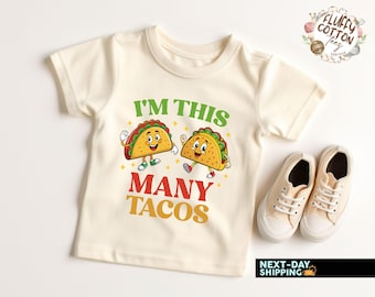 I'm This Many Tacos Shirt, 2nd Birthday Party