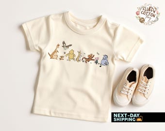 Camiseta retro de Winnie The Pooh y sus amigos para niño pequeño