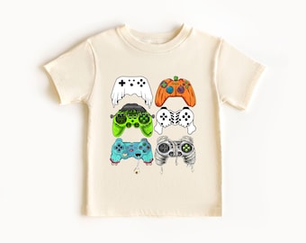 Gaming Halloween Toddler Shirt - Trendy Fall Boys Tee - Retro Gamer Kids Shirt