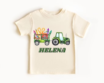 Tractor Back to School Shirt, Personalized Kids Outfit